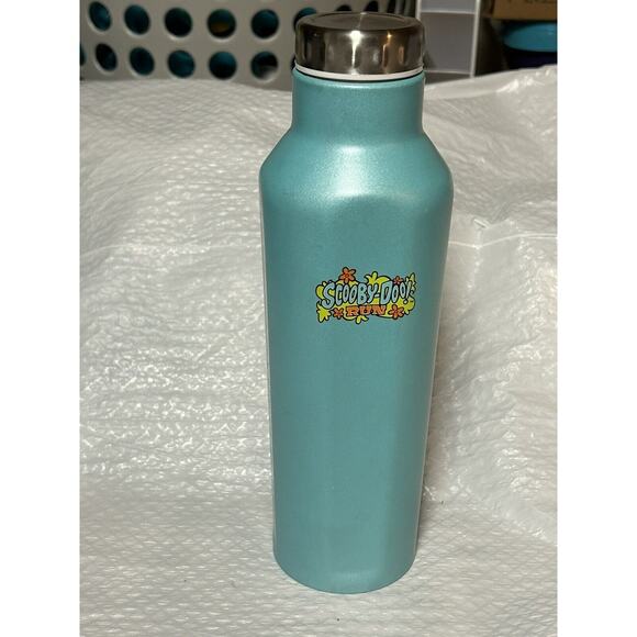 RARE Scooby-Doo Run Logo Double Wall Stainless Steel Tapered Water Bottle - Picture 1 of 16